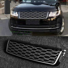 Black with silver Front grille For Land Rover Range Rover Vogue L405 2018 2019 2020 2021 2024 - buy cheap