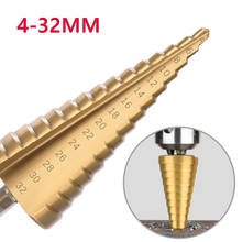 1Pcs HSS Titanium Coated Step Drill Bit Drilling Tools Metal High Speed Steel Wood Hole Cutter Cone Drill сверло ступенчатое 2024 - buy cheap