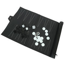 Juego de ajedrez y damas y Backgammon 3 en 1, juego de viaje portátil, tablero de cuero PU, juego al aire libre, regalo, tablero de ajedrez 2024 - compra barato