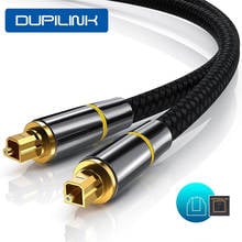 Цифровой оптоволоконный кабель DUPILINK SPDIF Toslink, оптический аудиокабель для динамиков, усилитель звуковой панели, сабвуфер, оптический аудиокабель 2024 - купить недорого