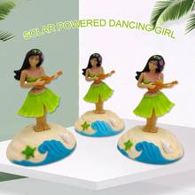 1PC Car Ornament Solar Powered New Fashion Dancing Girl Car Shaking Head Doll For Funny Kids Gift 2024 - buy cheap