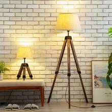 Modern tripot Floor Lamps Wood Fabric Lampshade Tripod Standing Lamp for Nordic Living Room Bedroom Home decor Lighting fixtures 2024 - buy cheap