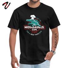 Vintage Mosasaurus Cafe T Shirt Jurassic Park 2019 Classic Printing Discount Tshirt for Men Hip Hop Casual Camisa Drop Shipping 2024 - buy cheap