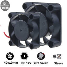 5 pcs Gdstime 40mm 12V 4010 Mini Computer Case Cooling Fan Bearing 2pin 4cm 40x40x10mm cooling fan 2024 - buy cheap