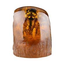 100% Natural Amber Statue w Cicada 2024 - buy cheap