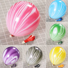 20pcs Painting Marble Agate Balloons Colorful Cloud Latex Balloon For Wedding Birthday Party Decor Kids Toys Air Helium Balloon 2024 - buy cheap