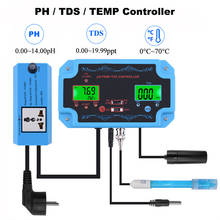 3 in 1 PH Controller TDS PPM Temperature Meter Monitor Replaceable BNC Type Probe Aquarium Hydroponics Water Quality Tester 2024 - buy cheap