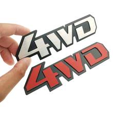 3D авто Стайлинг хромированная металлическая наклейка 4WD эмблема значок задней переводной логотип для Toyota Impreza subaru Honda 4X4 внедорожник 4WD 2024 - купить недорого