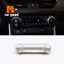 Chrome Car Central Control Air Conditioner Switch Panel Decoration Cover 2020 2019 ABS for Toyota RAV4 RAV 4 Trim 2024 - buy cheap