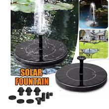 1w Free Standing Solar Power Water Fountain Garden Pool Pond Outdoor Solar Panel Bird Bath Floating Water Fountain Garden Decor 2024 - buy cheap