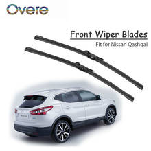 Overe 1Set Rubber Car Front Wiper Blade Kit For Nissan Qashqai J10 J11 2017 2016-2006 Windscreen Original Wiper Accessories 2024 - buy cheap