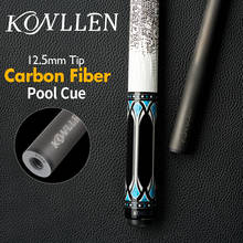 Konllen taco de sinuca de carbono, ponta 12.3-12.5mm, fibra de carbono, pino radial 3/8*8/3/8*11, conjunto turquesa, stick 2024 - compre barato