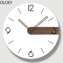 Белые бесшумные настенные часы современный дизайн большая гостиная простые настенные часы механизм кухонные часы ванная комната Horloge Европа Горячая Распродажа 2024 - купить недорого