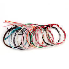 Desejo cartão colorido artesanal corda corrente charme pulseiras para mulheres moda masculina ajustável lucky bracelet jóias presente ey6384 2024 - compre barato