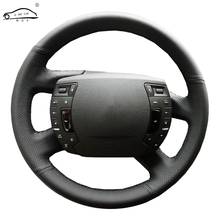 Genuine Leather car steering wheel Cover for Citroen C5 2008-2017/dedicated Steering-Wheel Handlebar Braid 2024 - buy cheap