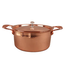 Pure copper compound bottom small soup rice pot electromagnetic gas thickened hot pot boiled jam single pot stewpan sauce pan 2024 - buy cheap