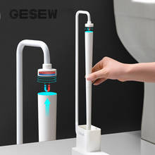 GESEW Bathroom Magnetic Cleaning Brush TPR Plastic Bathroom Accessories Set Home Long Handle Shower Room Portable Toilet Brush 2024 - buy cheap