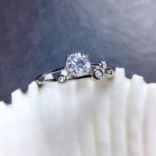 new glitting moissanite gemstone ring for silver jewelry VVS purity shinning better than diamond birthday engagement ring gift 2024 - buy cheap