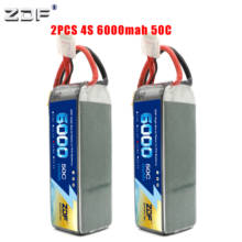 ZDF 2pcs/lot 4S LiPo 14.8V 6000mAh RC Battery 50C-100C XT60 Deans connector for Traxxas X-maxx 1:10 1:8 Cars REDCAT LOSI Truck 2024 - buy cheap