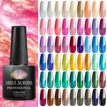 MEET ACROSS-esmalte de uñas en Gel para manicura, barniz para Base y capa superior de uñas, lámpara LED UV, semiplatinum 2024 - compra barato