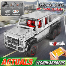 MOULD KING 13061  APP Control The G63 6x6 1:10 SUV Vehicle RC Car Model Building Blocks Bricks Kids Toys Birthday Gift 2024 - buy cheap