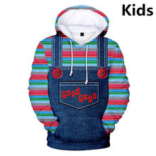 3 a 14 anos o mal bons rapazes brinquedo roupas crianças meninos menina manga longa hoodies halloween chucky moletom com capuz roupas adolescentes 2024 - compre barato