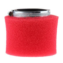 Filtro de aire de esponja para motocicleta, limpiador rojo para Yamaha, Kawasaki, ATV, Buggies, parte (58mm) 2024 - compra barato