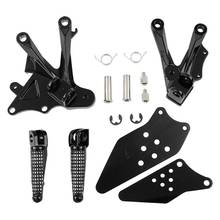 Motorcycle Black/Matte black Front Footrest Foot Pegs For KAWASAKI ZX10R 2006-2010 2007 2008 2009 Footpeg 2024 - buy cheap