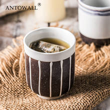 Antowall teacup copo de cerâmica com design japonês hengfeng, xícara de café com água e copo de qualidade para atacado 2024 - compre barato