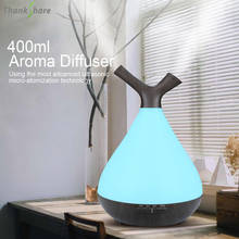 THANKSHARE 400ML Ultrasonic Air Humidifier Freshener Essential Oil Diffuser Aroma Umidificador Grain Wood Home Mist Maker 2024 - buy cheap