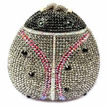 Luxo cor vermelha cristal de metal embraiagens bolsa feminina caso duro nupcial noite embreagem noite saco diamantes casamento strass bolsa 2024 - compre barato