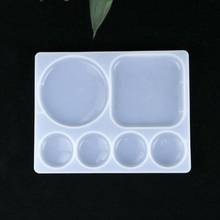 Crystal Epoxy Resin Mold Palette Casting Mould Handmade DIY Crafts Pendant Jewelry Making Tools 2024 - buy cheap