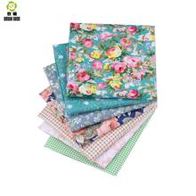 Shuanshuo-Nuevos mechones de tela de algodón para coser ropa para muñeca, 40x50cm, 7 unids/lote 2024 - compra barato