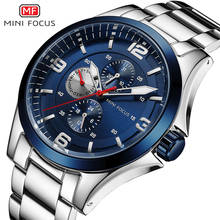 MINI FOCUS Classic Business Quartz Wrist Watch Men Stainless Steel Relogio Masculino Chronograph Mens Watches Top Brand Luxury 2024 - buy cheap