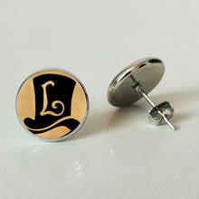 XHDBHot Sale,Professor Layton Emblem Inspired glass cabochon dome  Stud earring Jewelry men women gift 2024 - buy cheap