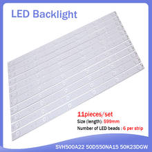 New 1set=11 PCS 6 LEDs 559mm LED backlight strip for LED50EC280JD LED50K20JD LED50K320U SVH500A22 REV05 6LED 131113 2024 - buy cheap