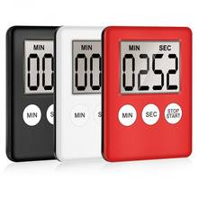 Mini 8 Colors Super Thin LCD Digital Display Kitchen Timer Square Countdown Alarm Magnet Clock Sleep Stopwatch Clock Timer 2024 - buy cheap