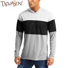 TACVASEN Men's UPF 50+ Long Sleeve Hooded T-Shirts Man Quick Dry Sun Protection Outdoor Fishing Hiking T-Shirts UV-proof T-Shirt 2024 - buy cheap