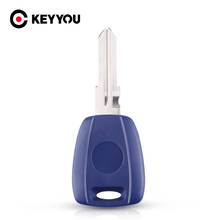 Keyyoufor-estojo de carcaça para fiat punto stiicento, com lâmina sem cortes, gt15r, transponder com chave de ignição, sem chip 2024 - compre barato