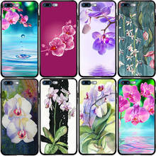 Чехол для телефона Xiaomi Redmi Note 10 9 9S 9A 8 8T 7 6 7A 6A 5A 5 A1 A2 A3 Pro Max Plus Lite Orchid Pink Flower Art 2024 - купить недорого