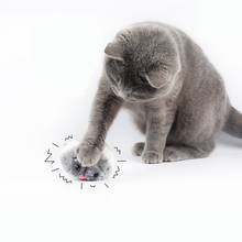 1 шт. игрушки для кошек Тяговая цепь шок встряхивание интерактивные игрушки для кошек крыса искусственный мех Горячий 2024 - купить недорого