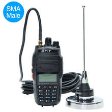 Antena de montagem magnética abbree tamanhos uhf 400-520mhz sma-macho para walkie talkie 2024 - compre barato