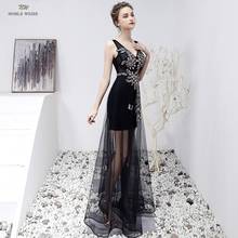 Prom Dresses  V-Neck  Floor-Length  Long Gown for Women Party  Appliques Mermaid  Evening Dresses 2024 - buy cheap