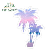 EARLFAMILY 13cm x 9.8cm For Beach Palm Tree Car Stickers Waterproof Decal Personality Motorcycle Decals Laptop Scratch-Proof 2024 - buy cheap