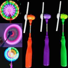 Flashing Light Up LED Spinning Music Windmill Strip Shape Child Glowing Windmill Toy Gift Random Color 2024 - buy cheap