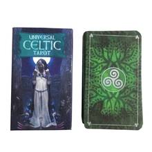 78 pçs universal celta tarô jogos de cartas adivinhação destino oráculo inglês festa da família jogando cartas baralho jogo de tabuleiro entretenimento 2024 - compre barato