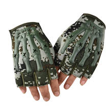 Guantes de ciclismo antideslizantes para hombre, manoplas de medio dedo para bicicleta de montaña, gimnasio, Fitness, 2020 2024 - compra barato