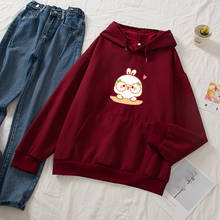 Korean Streetwear Sweatshirts Kawaii Graphic Printed Sweatshirts Pullover Hoodies Women Hooded Harajuku Oversized Hoodie Female 2024 - buy cheap