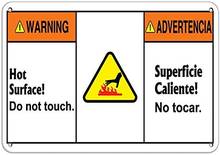 Предупреждение ющая Горячая поверхность! Табличка опасности «Do Not Touch», металлическая ретро-вывеска для дома, кафе, бара, паба, украшение для стен, мужская пещера 2024 - купить недорого