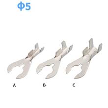 100pcs DJ441-5 Crab foot type 5.2 CrimpTerminals Cold naked terminal Fork Y-type Terminals Cable Wire Connector 2024 - buy cheap